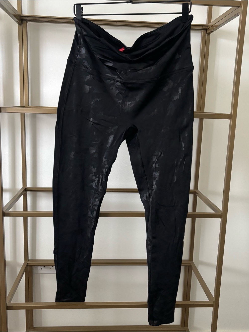 SPANX Black Camo High-Waist Leggings